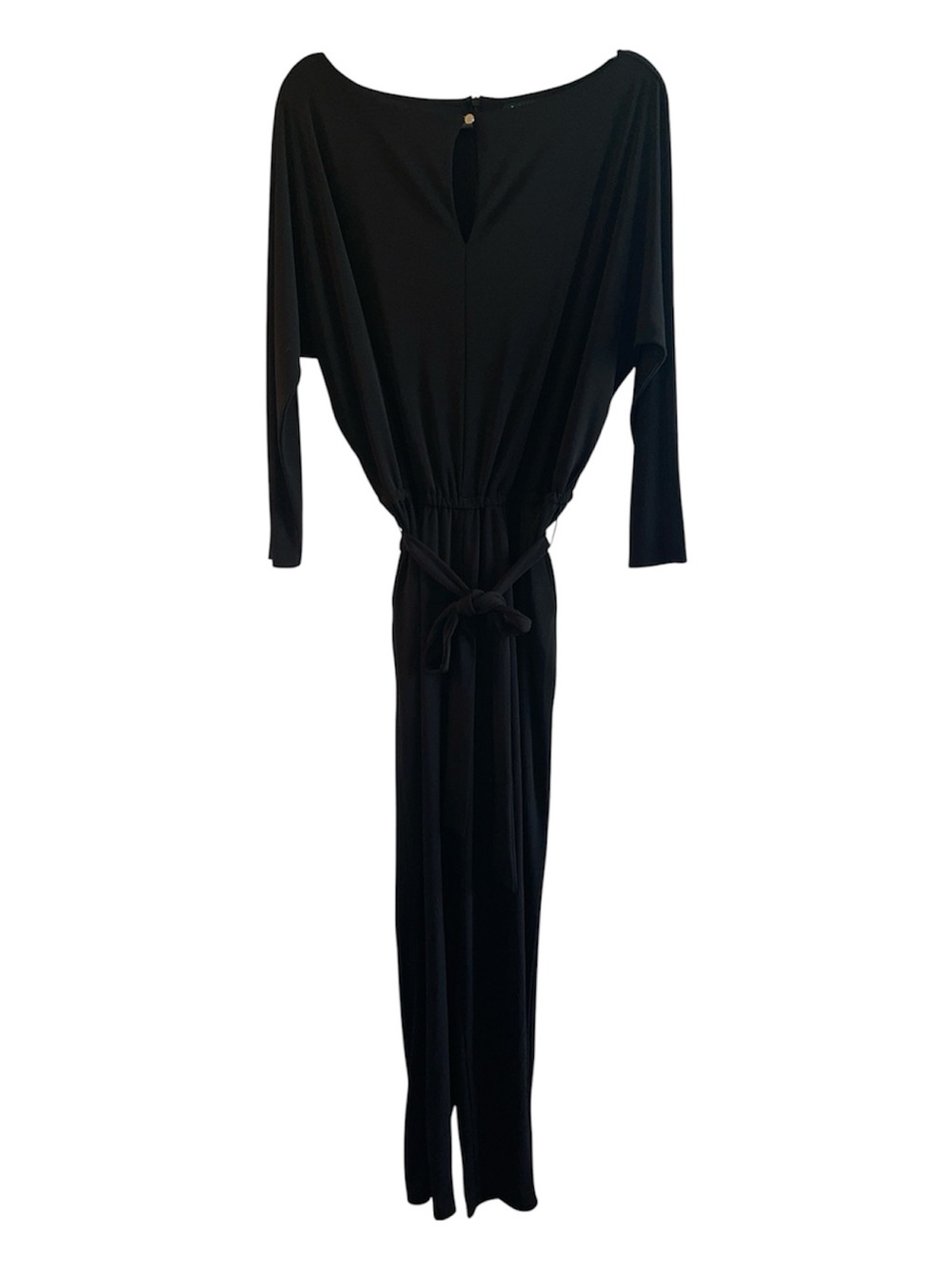 Lauren Ralph Lauren Women's Black Jumpsuit with Tie Waist Size M Formal